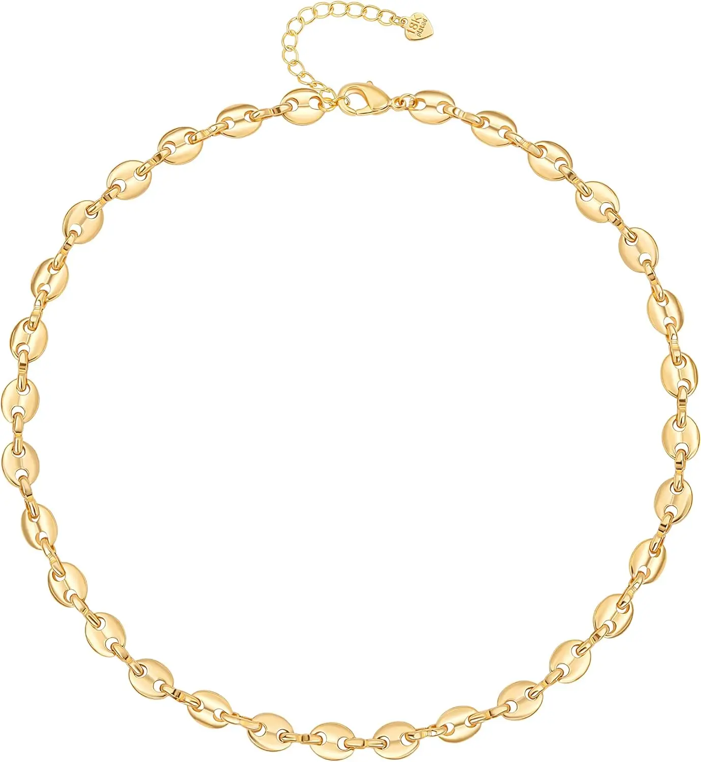 

Ожерелье-чокер с цепочкой-скрепкой из позолоченного золота 18 карат, с подвеской из пресноводного культивированного жемчуга Бива, изящное украшение для женщин