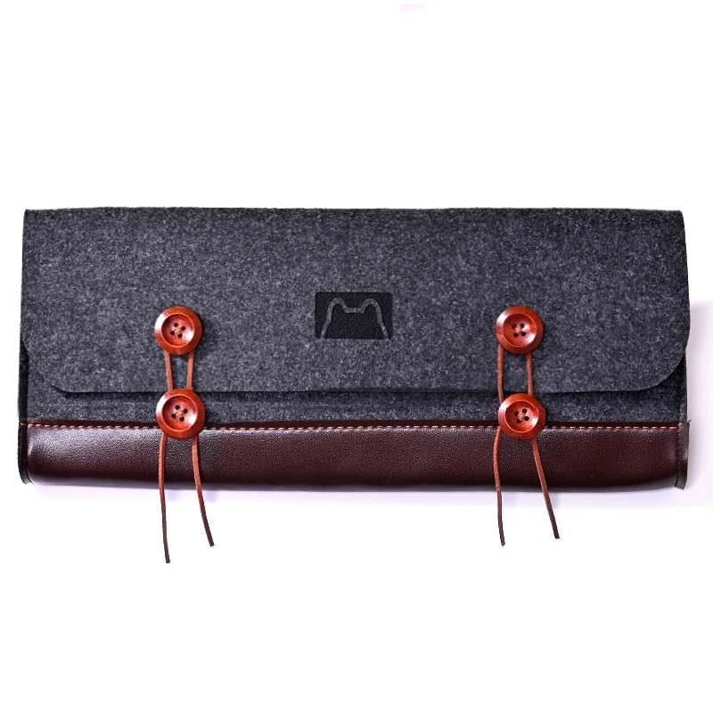 PU Felt Keyboard Carrying Case Bag Mechanical Keyboard Suitcase Portable Storage Cover Dust Bag