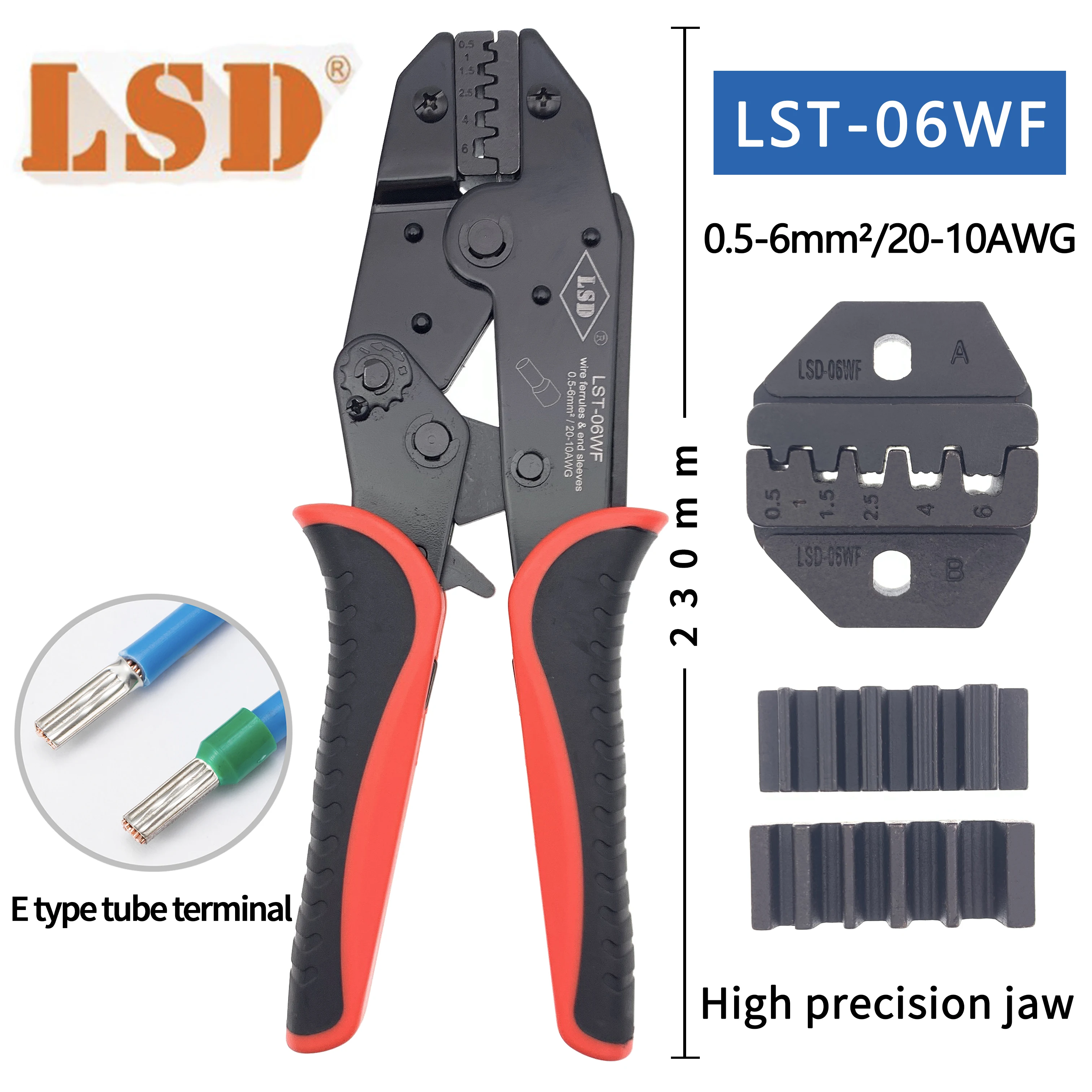 Strumento di crimpatura terminale tubolare LSD strumento di crimpatura terminale tubo tipo E strumento di crimpatura tipo ago