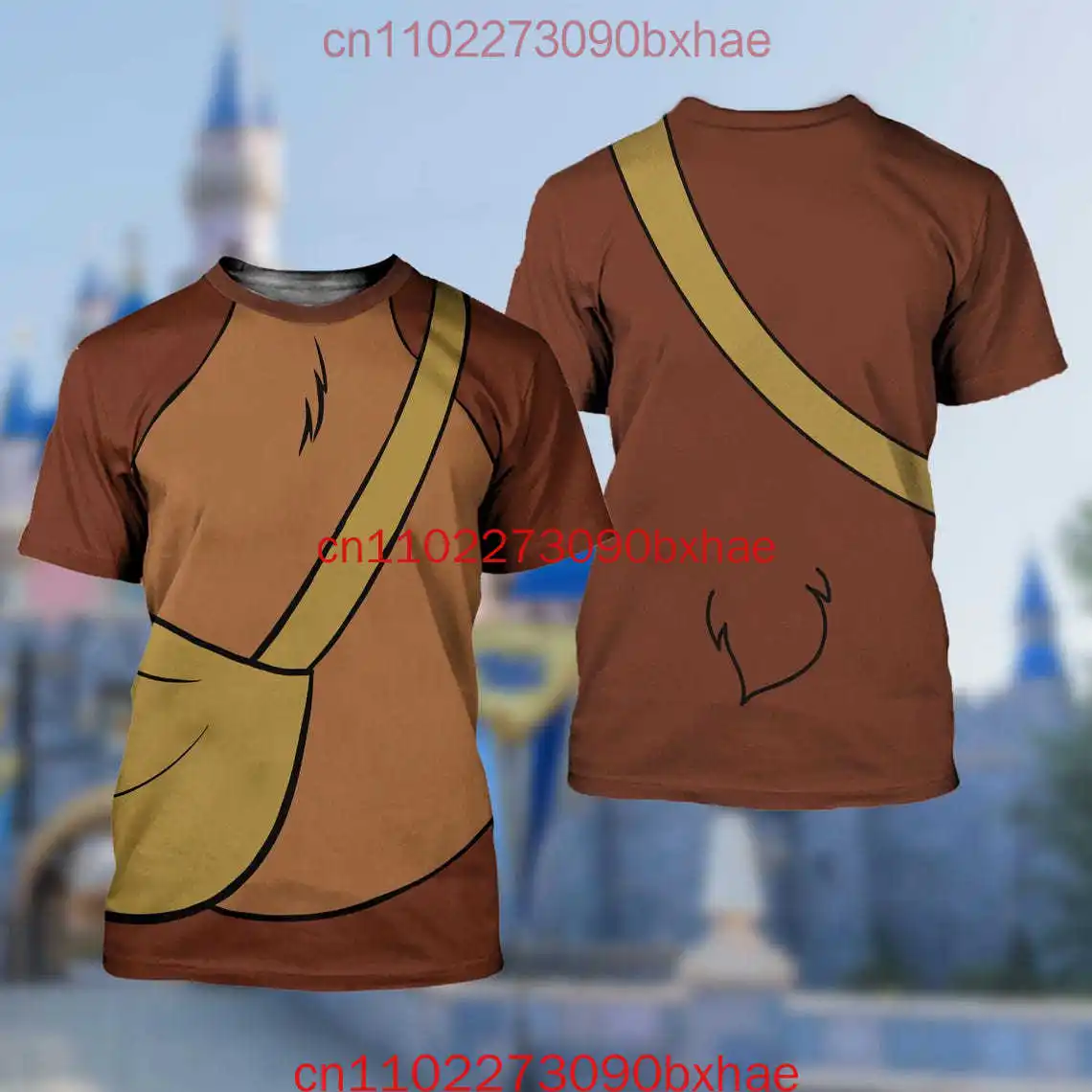 

Новая 3D футболка Disney Humphrey The Bear, костюм для косплея с героями мультфильмов, мужская и женская детская футболка с короткими рукавами