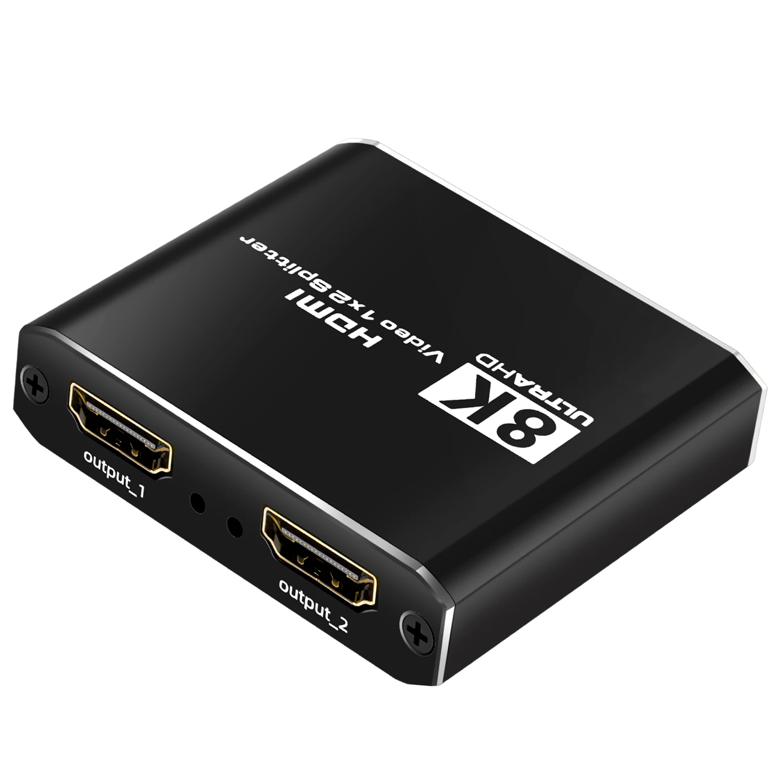 HDMI2.1 Splitter Support 8K60hz/4K120hz/1080P240hz, Support 3D, CEC, for HD 1 in 2 Splitter Duplicate/Mirror For TV Box/PS4/PC