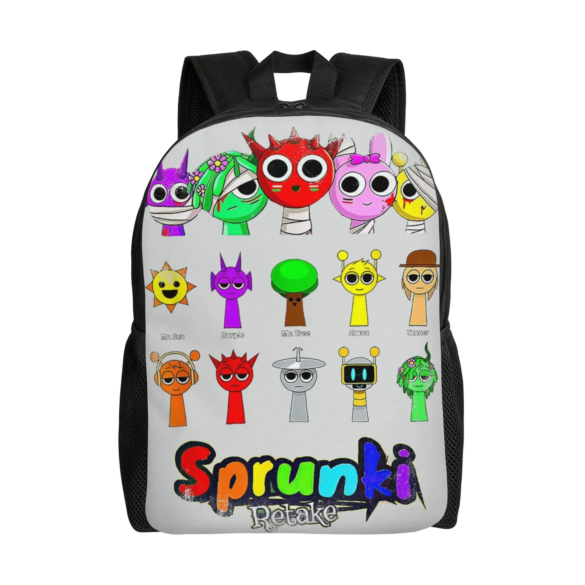 

Sprunkis Backpack for Girls Boys Kids Lightweight Funny Game School Bags for Toddlers Preschool