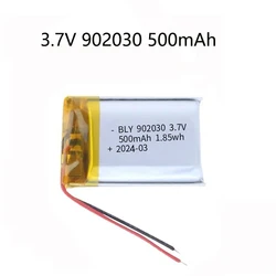 3,7 V 500mAh 902030 Polymer Lithium-Ionen-Akku für LED-Leuchten, Bluetooth-Lautsprecher, MP5,Selfie-Stick, Bateria