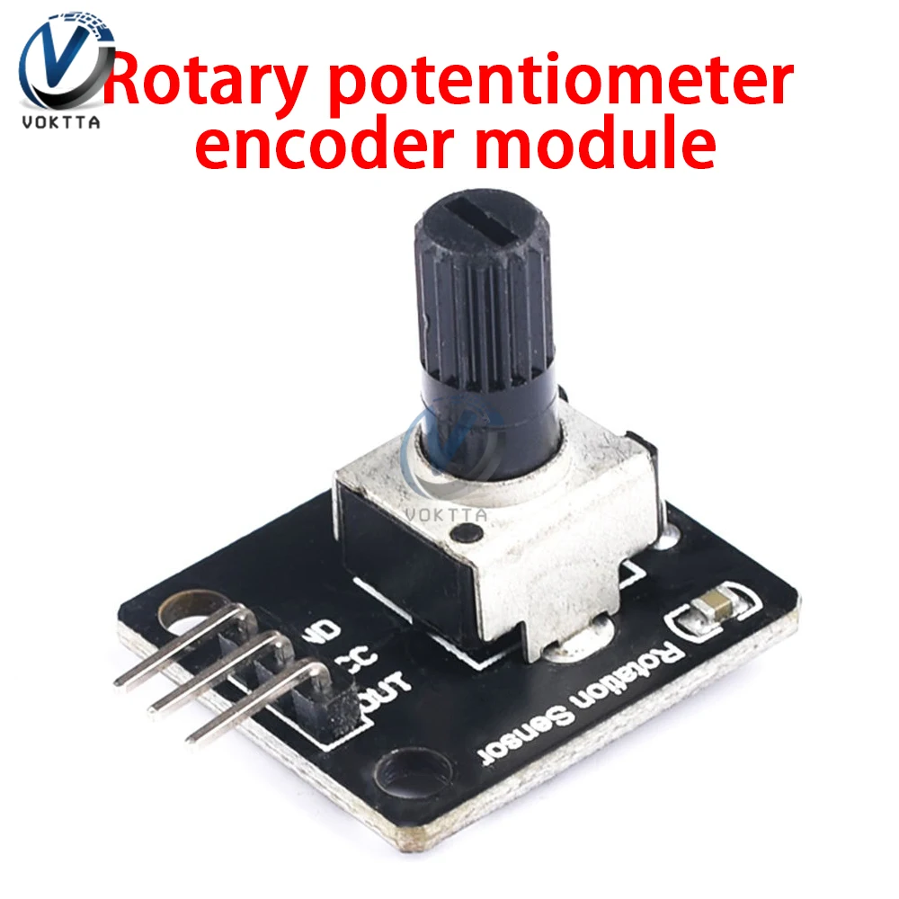 DC3.3V-5V moduł enkodera obrotowego 360 stopni enkodera potencjometr obrotowy moduł analogowy pokrętła mikro płyta sterowania przełącznik czujnikowy