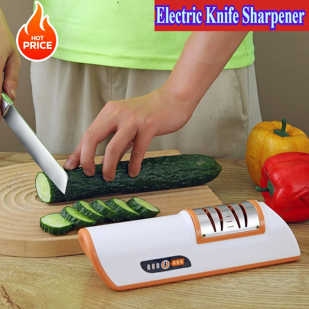 

Профессиональная точилка для ножей, электрическая точилка Cuchiilos, алмазный точильный камень для кемпинга, кухонные аксессуары, ножи