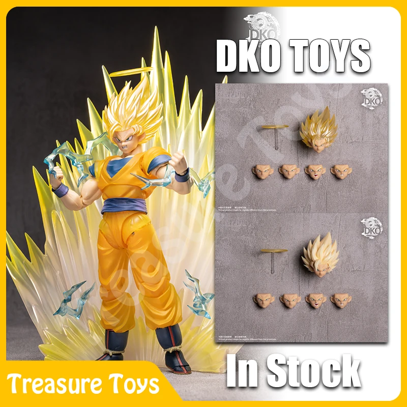 DKO تويز سون جوكو رئيس نحت لعبة دراغون بول Z سوبر سايان 2 سون جوكو رئيس اكسسوارات أنيمي عمل نموذج لجسم اللعب الهدايا