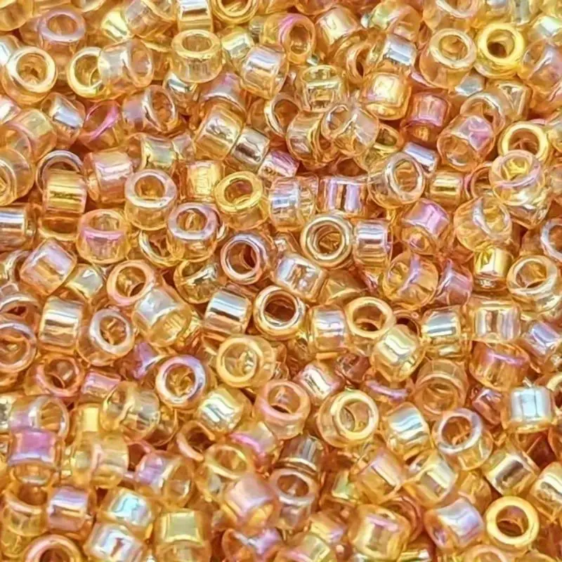 1200 Stück Gemischte Farbige Glas-Rocailles mit Irisierendem Finish für Schmuckherstellung DIY-Handwerk Armband-Projekte – Detail 6