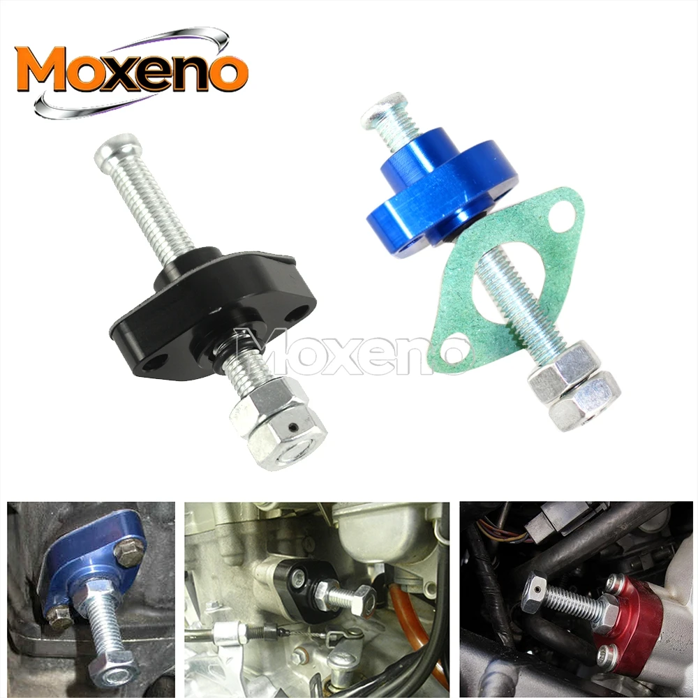 Ajustador Manual do Tensor da Corrente de Comando para Kawasaki KEF KLF KLT KVF KLX 110 185 200 220 205 300 360 Off-Road KL 250 600 650