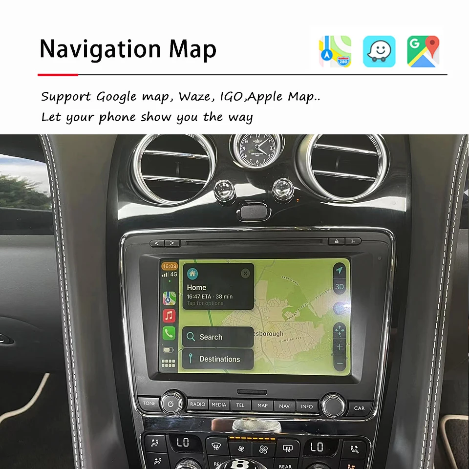 Smart Link Apple CarPlay Module Android Auto Device For Bentley Continental GT Flying Spur GTC Car Radio Retrofit Upgrade