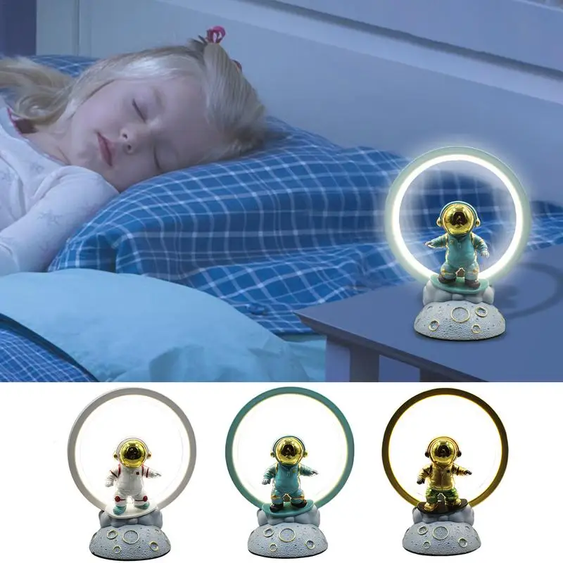 

Space Themed Lamp Astronaut Theme Night Light USB Charging Energy Saving Multi-Functional Table Lamp Led Night Light For