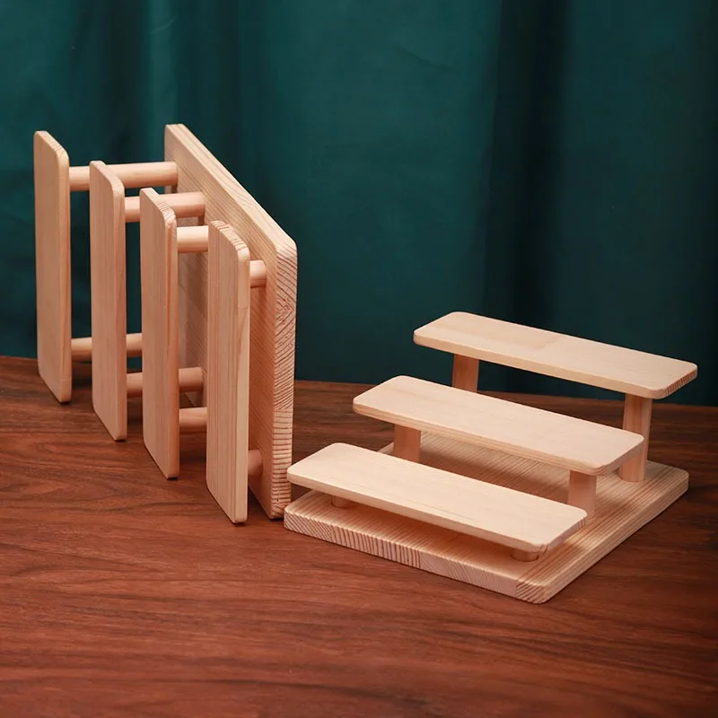 Wood Multilayer Sunglass Display Stand Bracelet Bangle Necklace Ring Jewelry Shelf Garage Kit Storage Holder