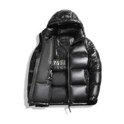 Super Down Jacket 2024 Winter New Short Coat Thickened Designer Clothing Hooded Casual Heating Luxury Down Ultra-light Filling