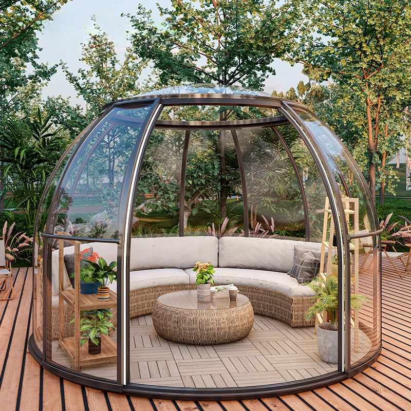 Dome Tent Season 4 Planetarium Luxury Skylight Bubble Outdoor Hotel Events Transparent Tent House Polycarbonate Igloo Dome