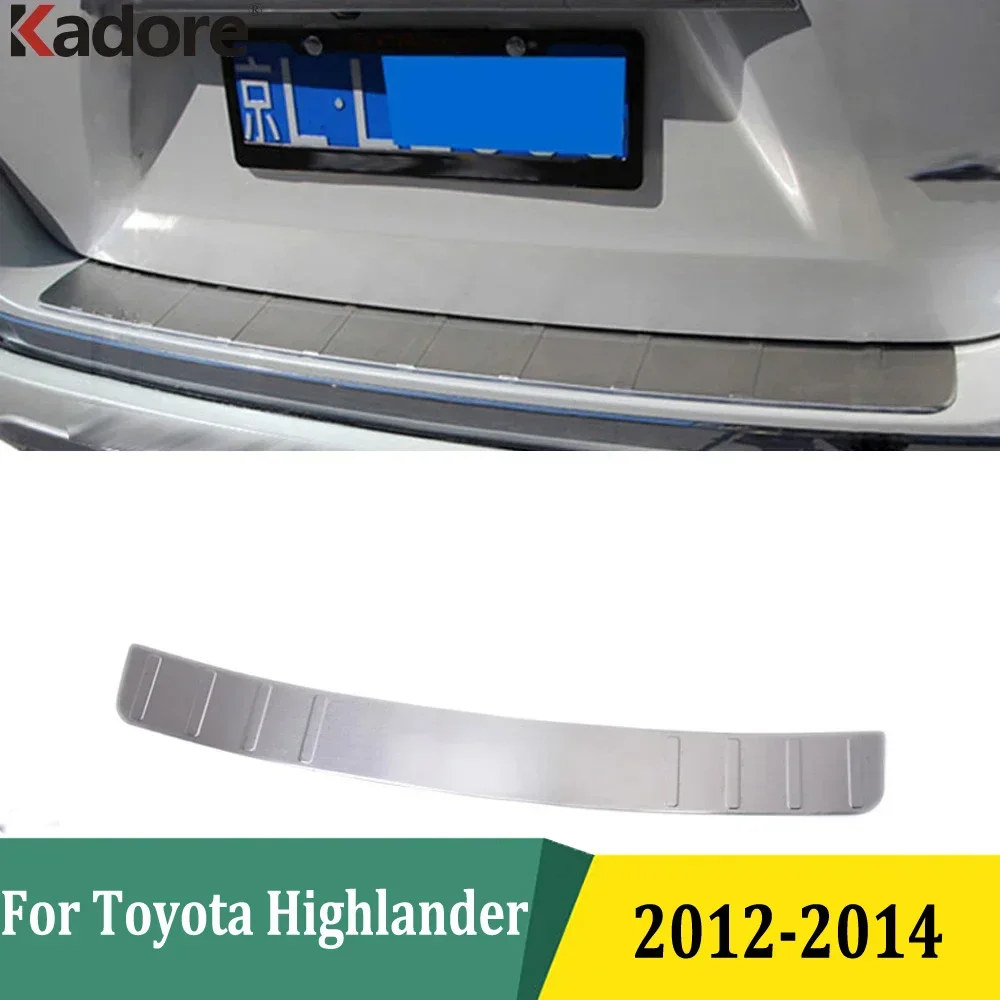 

Для Toyota Highlander 2012 2013 2014, внешний задний бампер, защитная накладка, накладка на багажник, накладка на багажник, автомобильные аксессуары