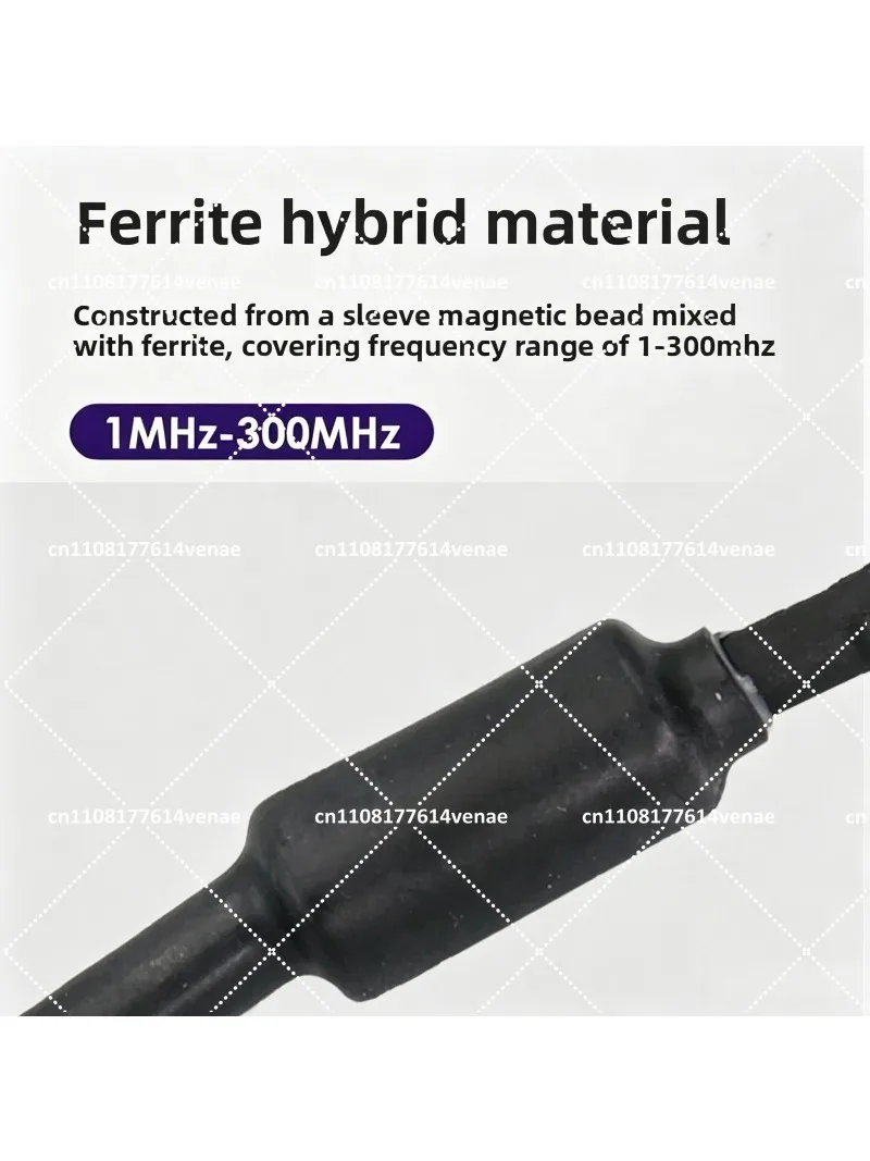 1-300MHz Ferrite Core Noise Suppressor for HF Radio Wave Stabilization
