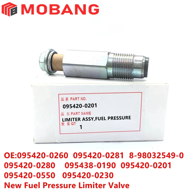 New Fuel Rail Pressure Valve For Denso Injector 095420-0201 0954200201 Limit Pressure Valve