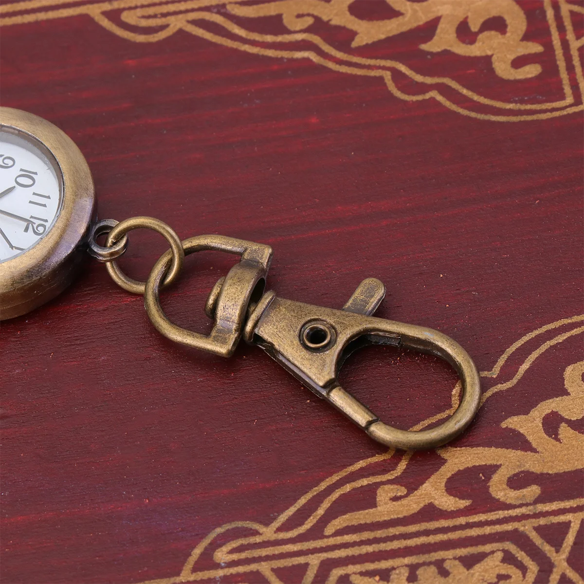 1 قطعة ساعة الجيب الرجعية المفاتيح خمر النحاس للرجال النساء الإبداعية شخصية ساعة الملابس الديكور #1