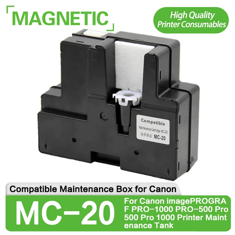 

Совместимый картридж для технического обслуживания MC-20 MC20 0628C002 0628C002AA для принтера Canon imagePROGRAF PRO-1000 PRO-500 Pro1000 Pro500