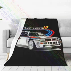 Lancia Delta Evolution Hf Martini Racing Monte Carlo Rally Car Blanket Classic Breathable Cover Blanket