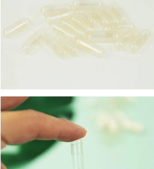 wholesale 5000PCS Standard Size 0 Empty Capsules Gelatin Clear 00# Hollow Hard Separated Transparent Capsules