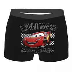 Custom Lightning McQueen Boxers Shorts Men's Cartoon Cars Briefs Underwear Cool Underpants