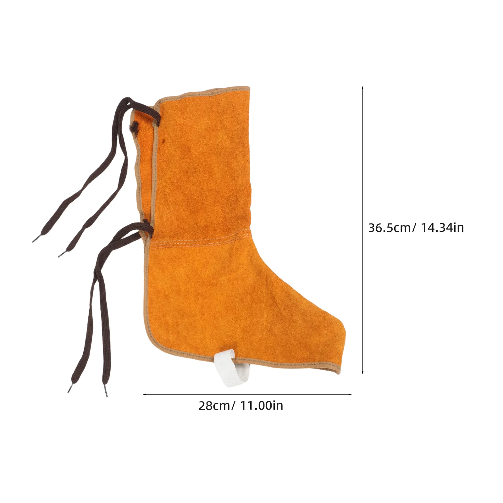 1 زوج لحام المشاجرات الثقيلة مقاومة للحرارة التغطية الكاملة التمهيد الحرس لأحذية العمل مع تصميم الدانتيل قابل للتعديل #4