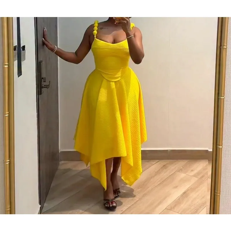 Sexy 2 Piece Set Women Outfit 2026 Spring Summer New Solid V-Neck Tank Top & High Waist Irregular Hem Casual Long Skirt Suits