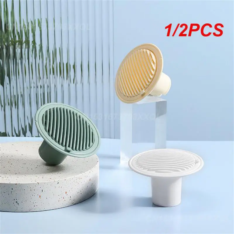 1/2PCS Floor Drain Hair Catcher Silicone Anti-odor Strainer Insect-proof Deodorant Plug Shower Drain Stopper