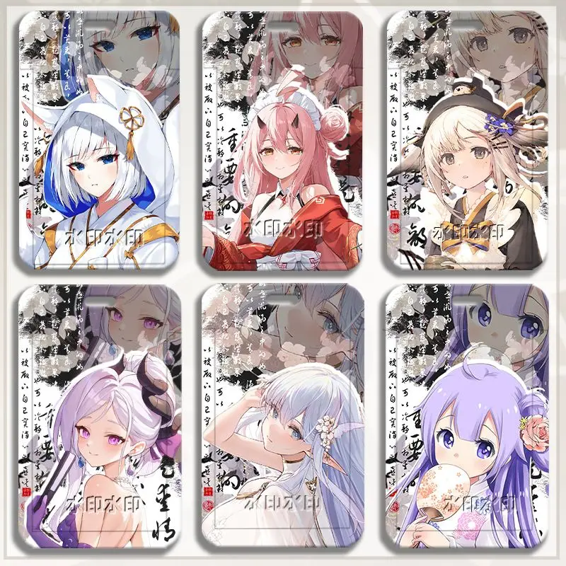 Azur Lane Le Malin Yukikaze Ayanami Prinz Eugen Card Protector Anime ID Card Cover Student Meal Badge ID Holder Card Holder