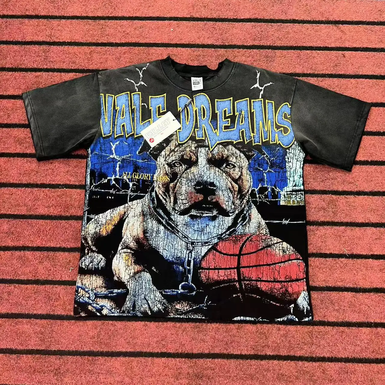 

V Американская ретро уличная футболка в стиле хип-хоп с баскетбольным принтом, свободная повседневная футболка из чистого хлопка ort Sve, летняя молодежная мода