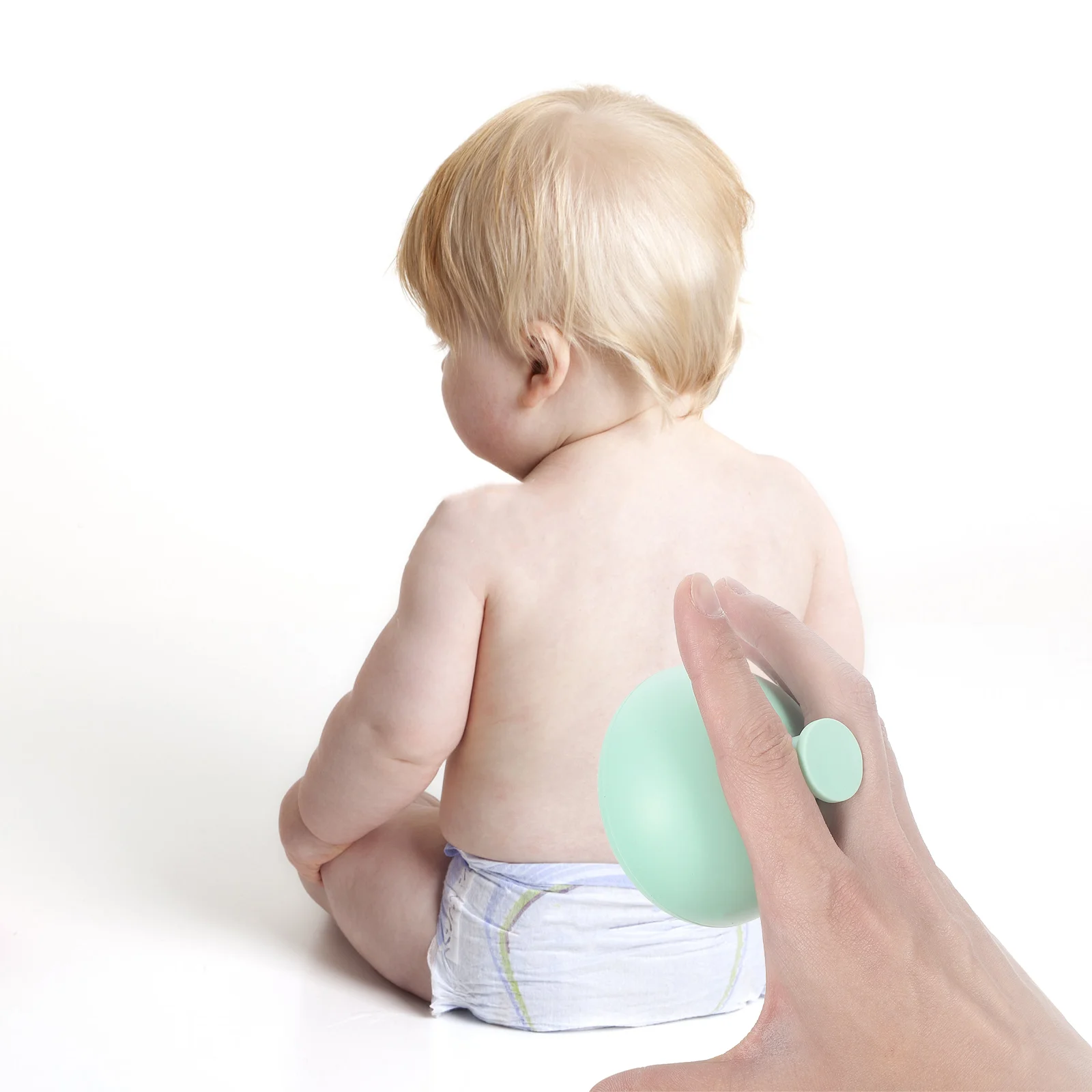 Copo de catarro infantil de silicone, copo de cuspir de escarro, ajudante de escarro, copo de silicone rosa, massageador traseiro