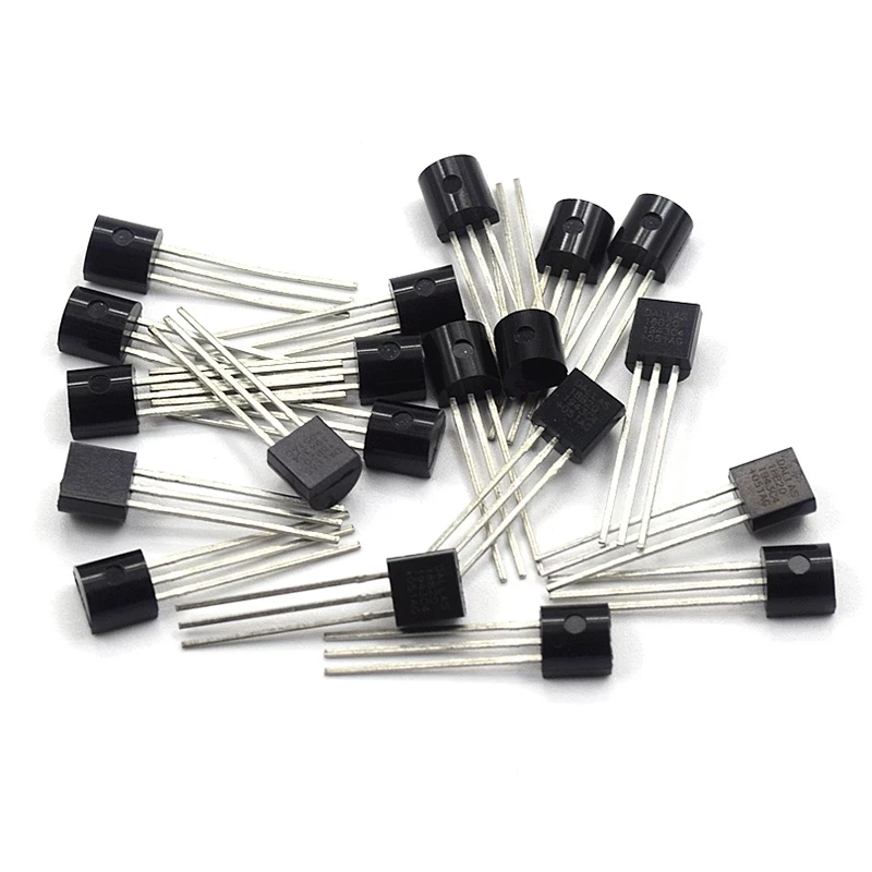 10Pcs/lot Sensor Electronic Chip DS18B20 TO-92 18B20 Chips Temperature Sensor IC 18b20 DIY Electronic