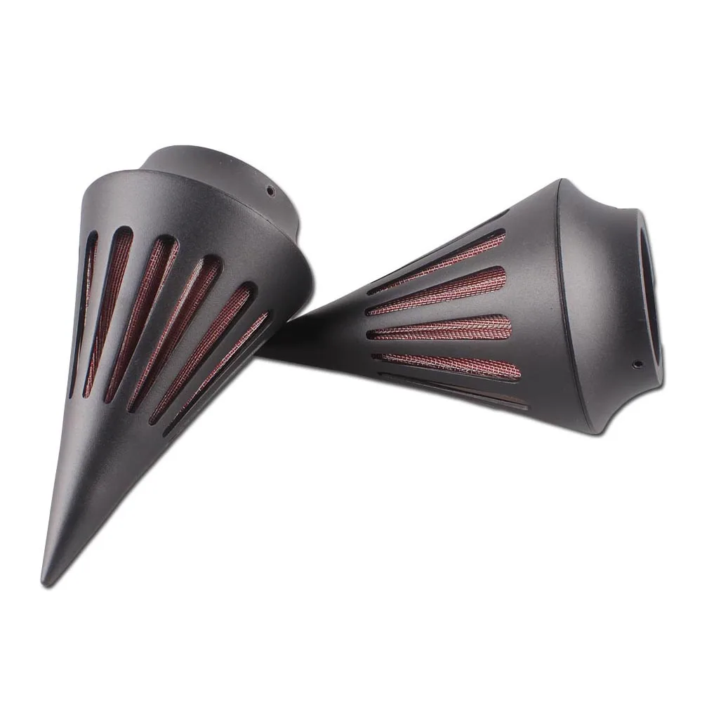 Aluminum Motorbike Cone Spike Air Cleaner Filter Intake Kits Assembly Set For  M109R Boulevard Billet