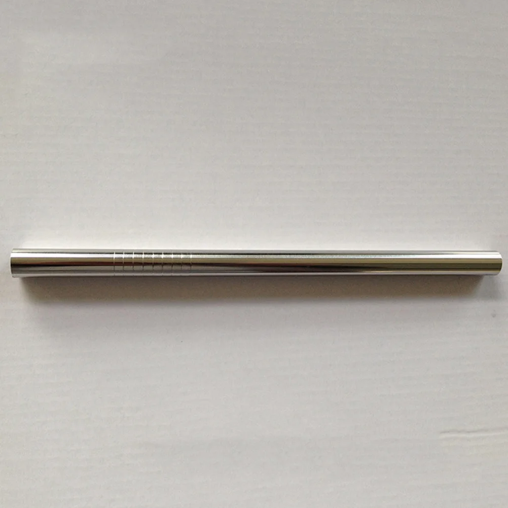 

4pcs Stainless Steel Straws Reusable Metal Drinking Straws 0.43 Inch Diameter 8.46 Inch Long For Coffee Cocktail Beer Wine