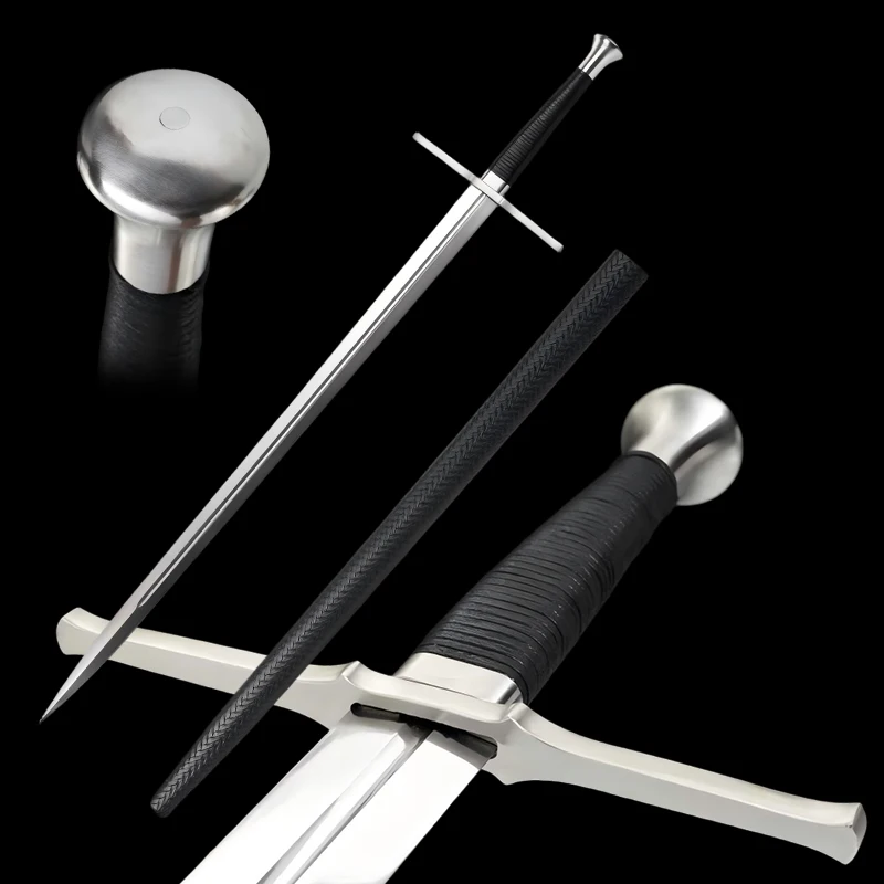 Medieval Sword, European Swords, Double-Edged Sword,Combat Sword For Sale, Handmade Metal Sword For Training