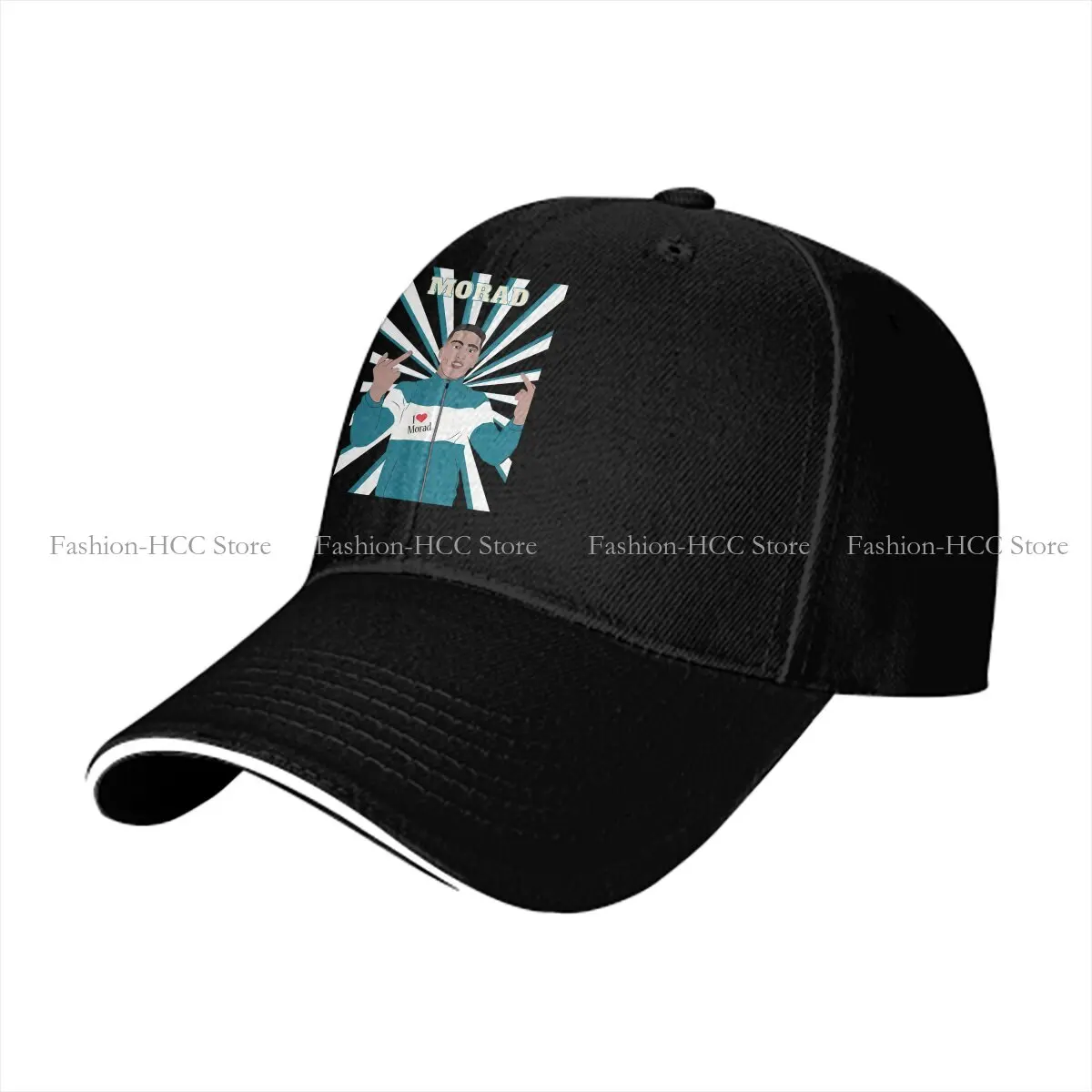 I Love-gorras de béisbol con visera para hombre y mujer, sombreros de Color sólido, sombrilla, MORAD