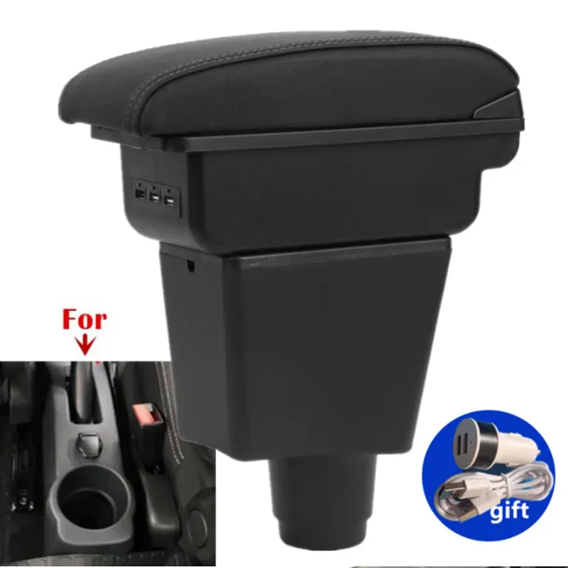 For Renault Logan 2 Armrest For Dacia Logan 2 dokker Renault Sandero 2 Car Armrest Box Interior Retrofit Accessories Storage Box