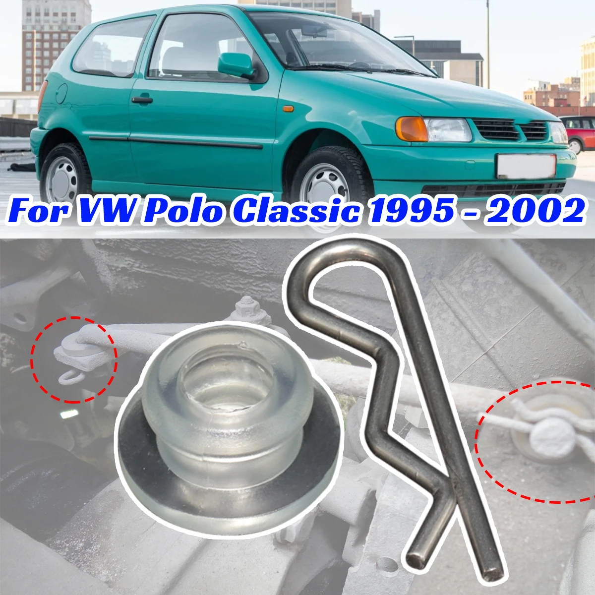 

Для VW Polo Classic 1995-2002 Втулка рычага переключения передач, крепежный подшипник, пружинный зажим, детали переключателя стержня переключения передач