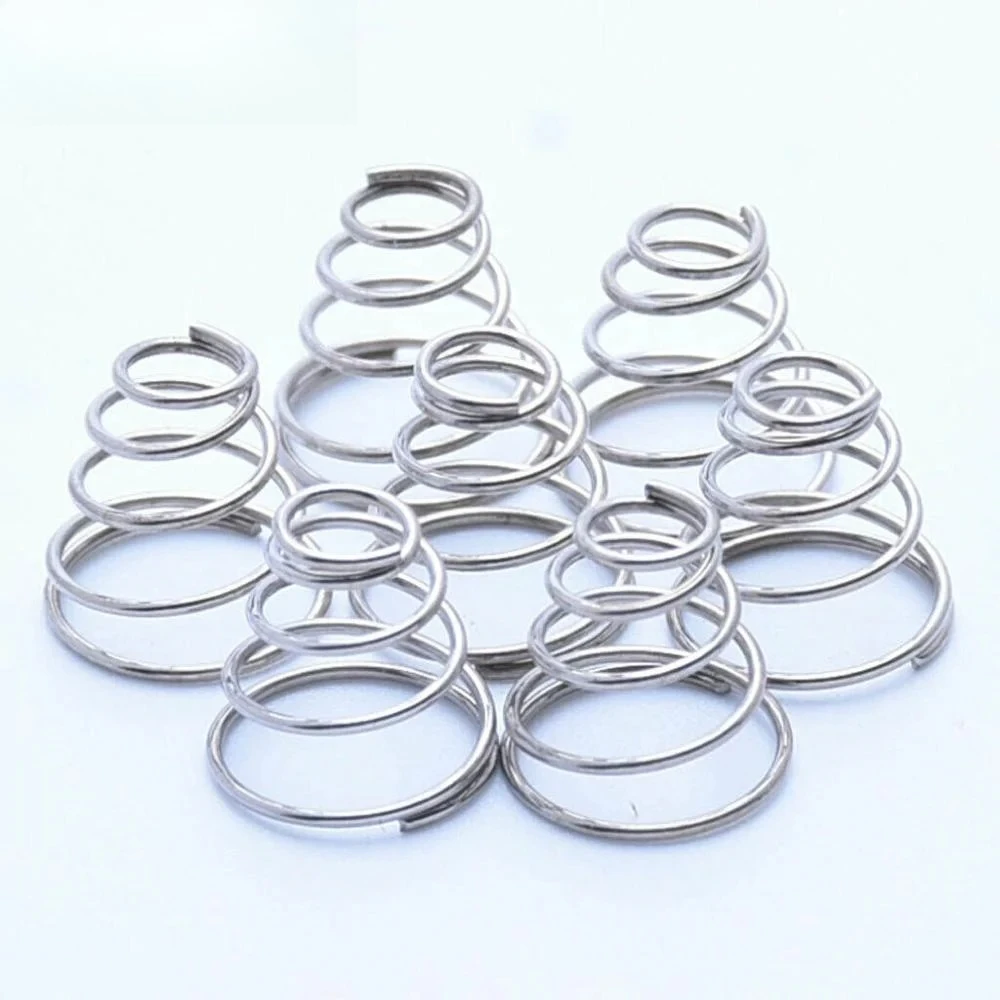 304 Stainless Steel Tower Springs Conical Cone Compression Spring Taper Pressure Spring Primavera Wire Diameter 1mm