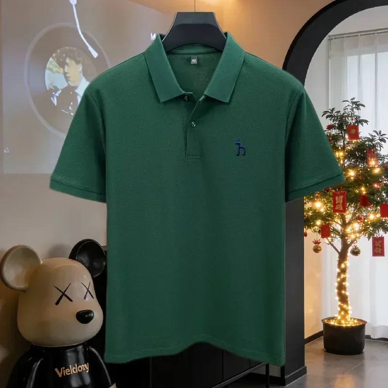 100% reine Baumwolle, hochwertiges Marken-Poloshirt für Herren, kurzärmelig, Sommermode, exquisit gesticktes Golf-Oberteil, lässiges T-Shirt. ﻿ – Detail 26
