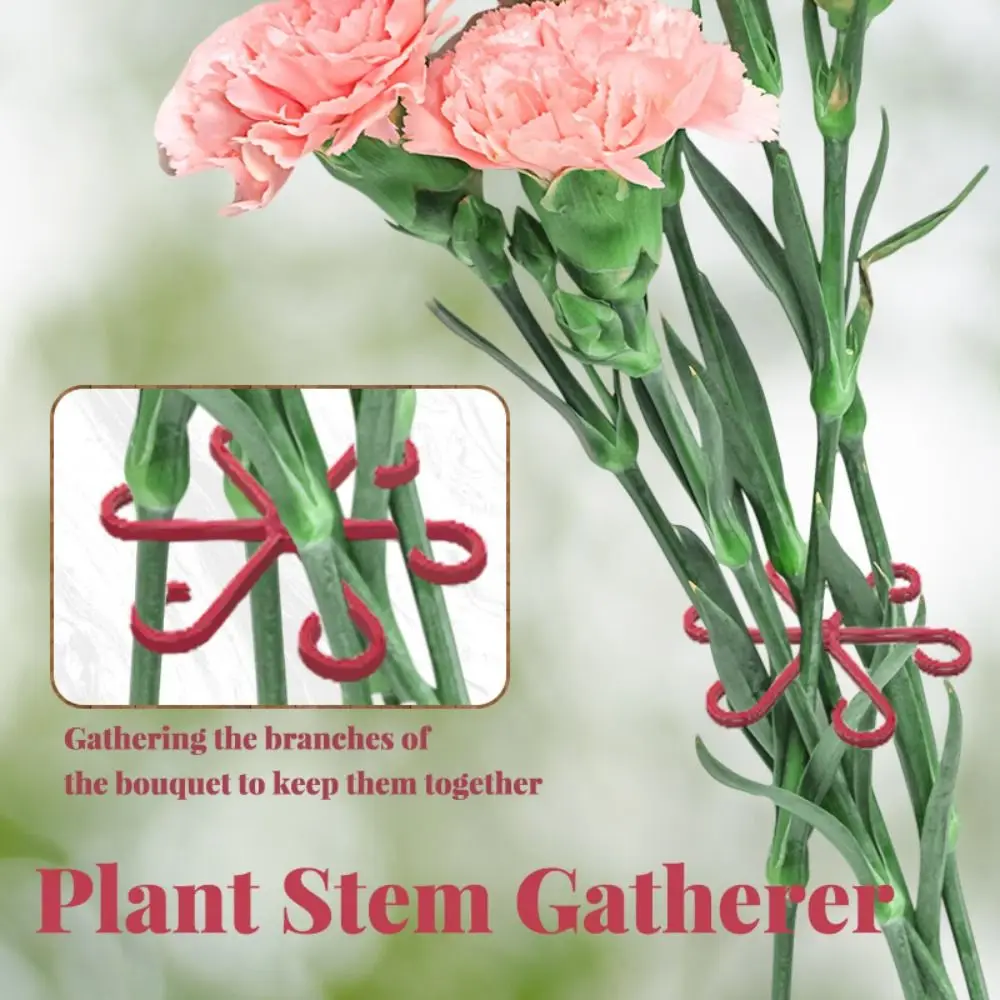 4PCS Reusable Plant Stem Folding Frame No Stake Trellis Support Branches Plant Stem Support Stem Organizer Garden Tools