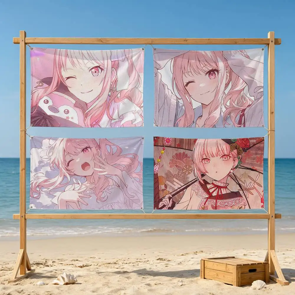 P-Project S-SEKAI Mizuki Akiyama  Flag Suitable For Party Club Outdoor Interior Wall Decoration Banner Fans Gift