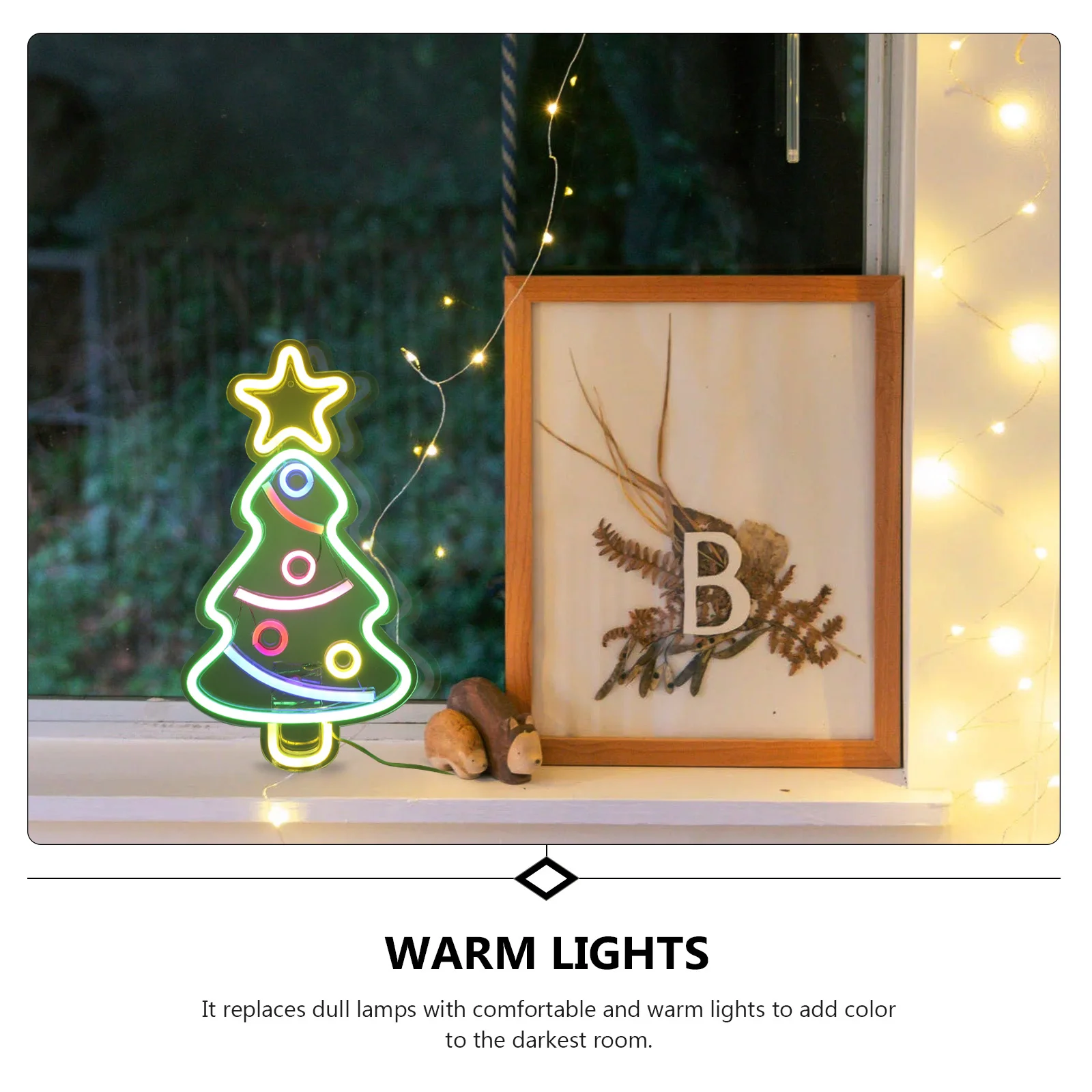 

Neon Christmas Tree LED Light Decoration Indoor Holiday Decor Eyecatching Creative Night Lamp for Festive Atmosphere