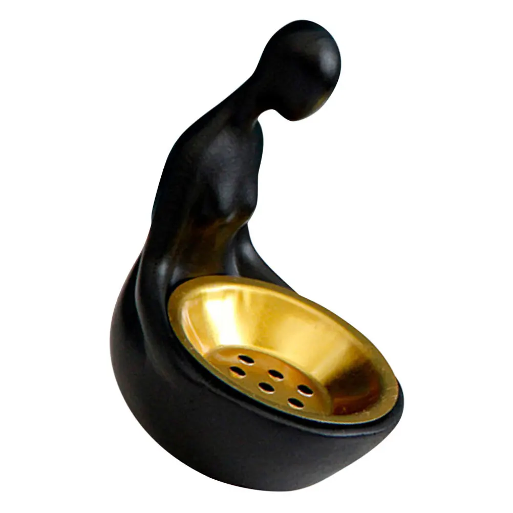 

Modern Abstract Incense Burner Cone Holder Home Aromatherapy Decor Study Bedroom Desktop Resin Censer Modern Incense Burner