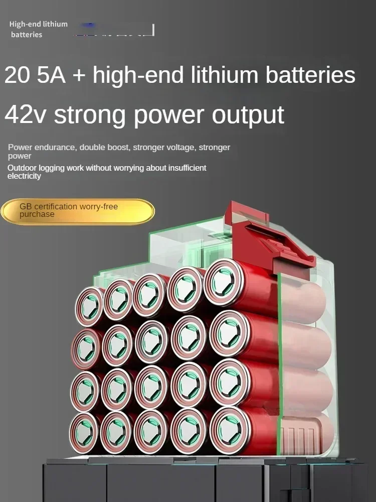 110V/220V Professional Electric Chainsaw with Powerful Lithium-ion Battery and Portable Design DV