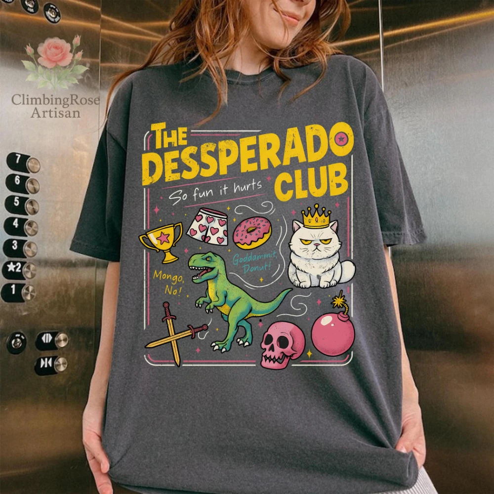 The Desperado Club Dungeon Crawler Carl Achievement T Shirt Sci-Fi Book Lover T-Shirt Design Bookish Apparel Graphic Tee