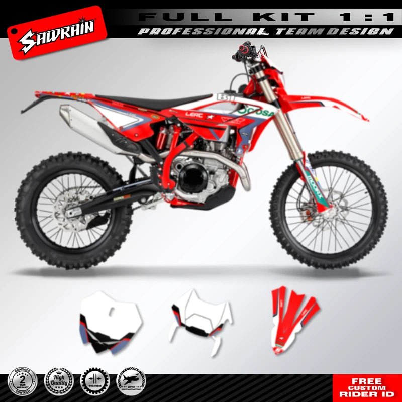 

Наклейка на мотоцикл Sawrain, индивидуальный командный графический фон, наклейки, комплект наклеек для Beta RR ENDURO 2023, 2024, 2025 006