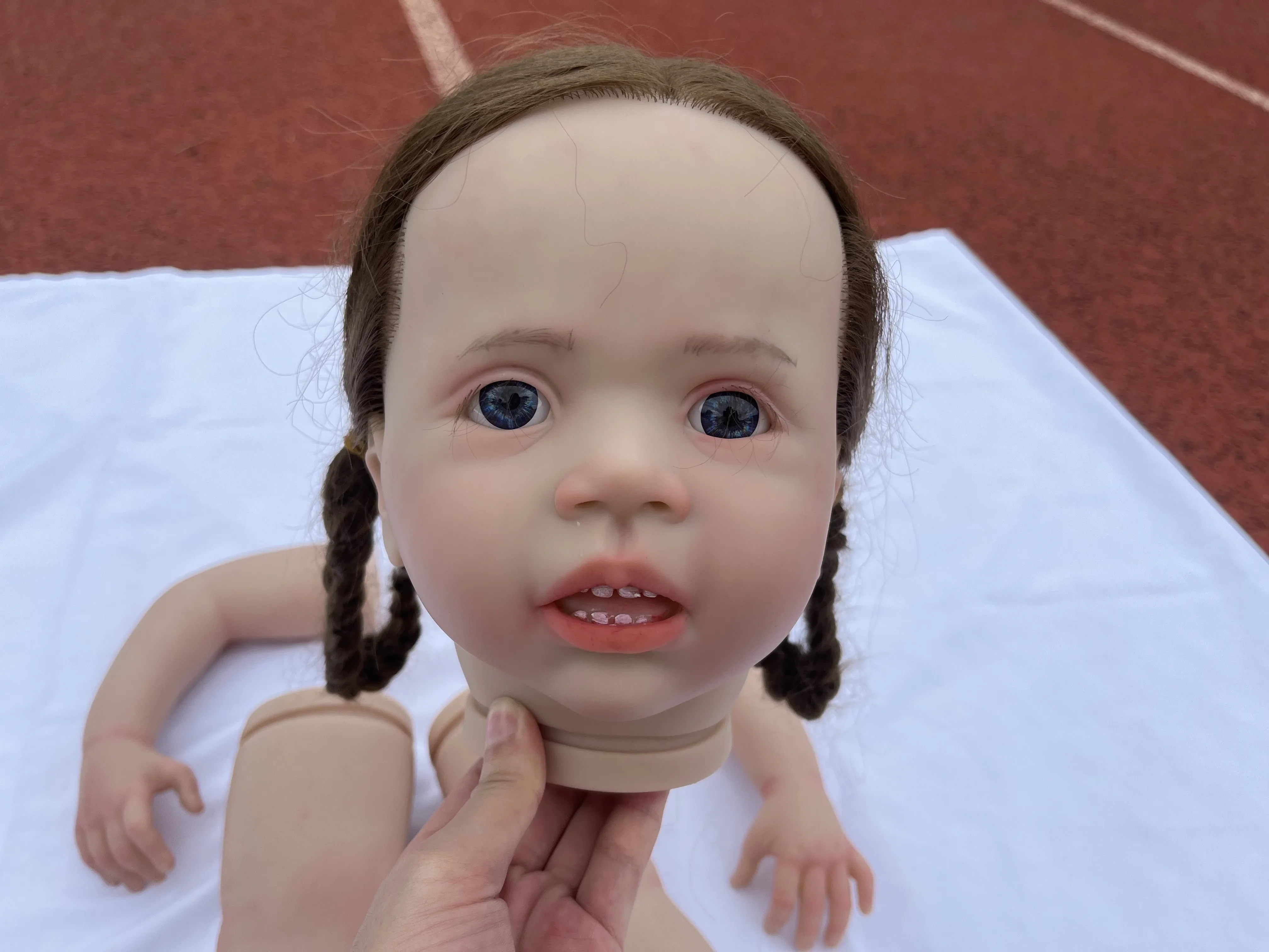 

SINO-BB Художник-живопись 30 дюймов Wini Bebe Reborn окрашенный комплект 100% ручная работа с укорененными куклами из волос для детей