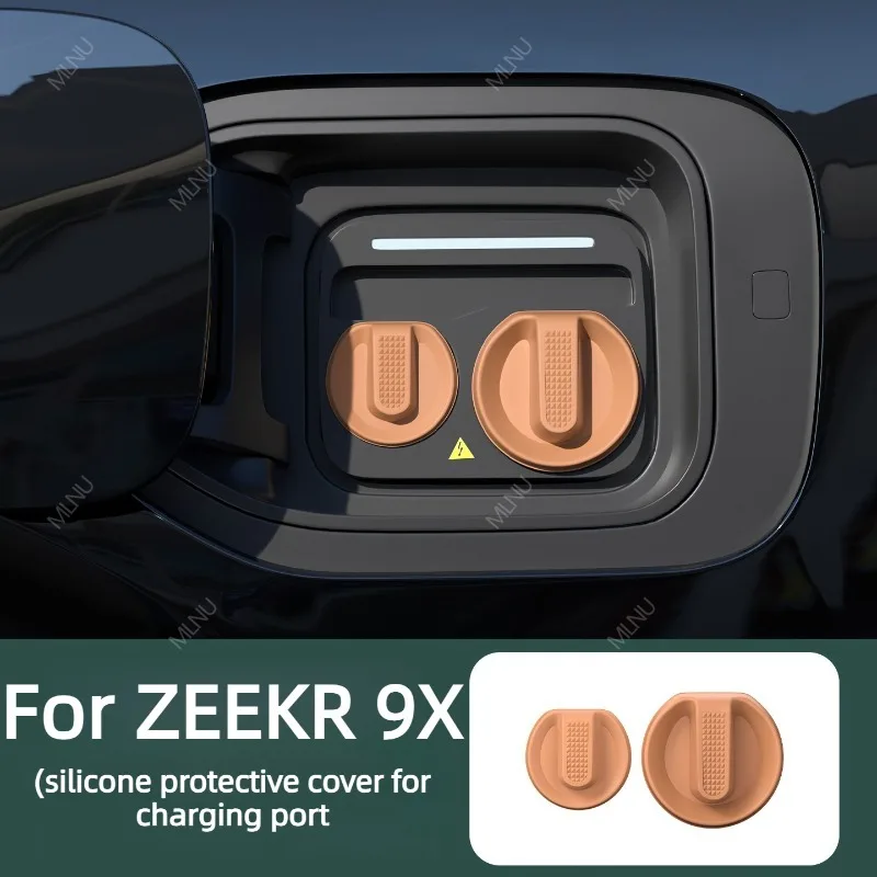 Magnetic Charging Port Cover For ZEEKR 9X 2025-2026 Accessories Silicone Dustproof Waterproof Corrosion-Resistant Cushioning