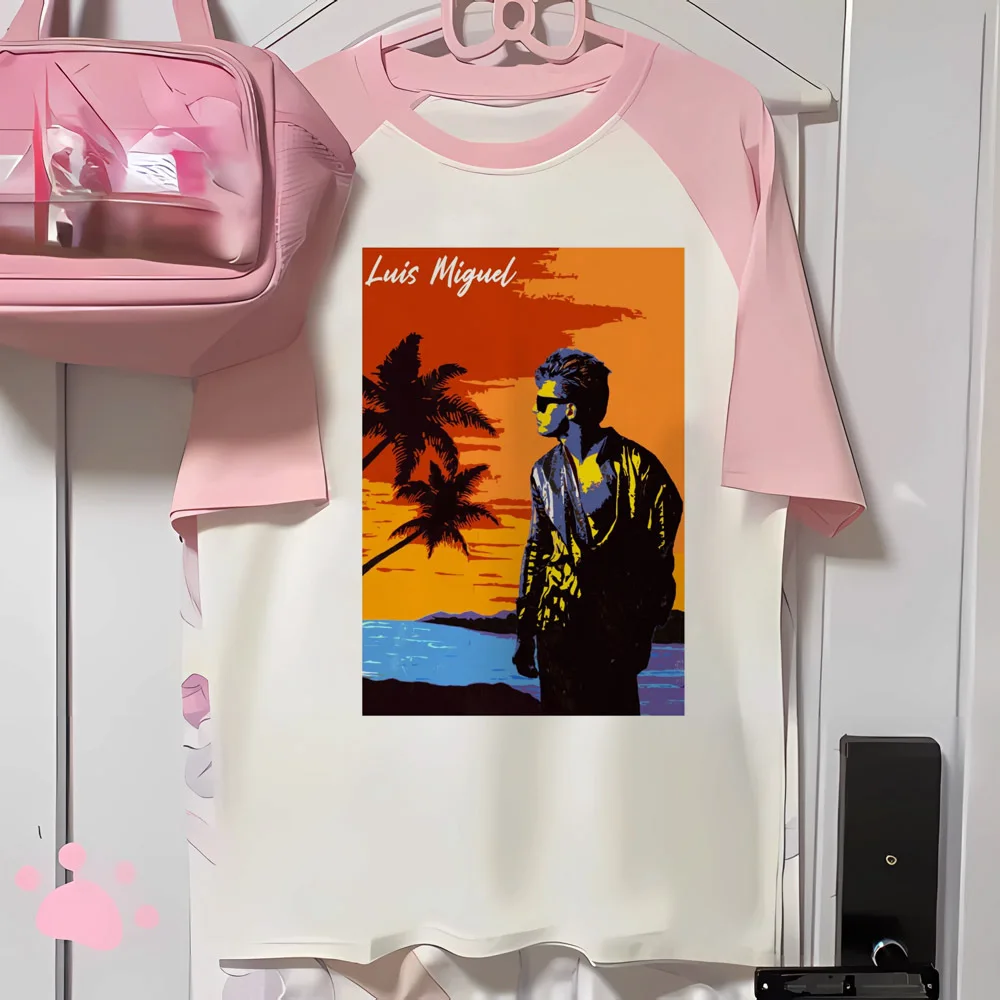 لوكس ألبرتو توب نسائي برقبة دائرية ، ملابس جرافيك ، ملابس الشارع من التيرو ، تي شيرت #2